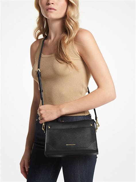 michael kors harrison large leather crossbody bag|michael kors crossbody sale.